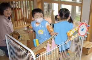 ほいくしつから写真