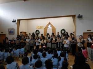 お母様方の曲は「ガリラヤの風かおる丘で」 素敵な歌声に温かい気持ちになりました 画像:お母様方の曲は「ガリラヤの風かおる丘で」 素敵な歌声に温かい気持ちになりました