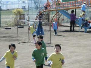 年長さんは元気にサッカーです 画像:年長さんは元気にサッカーです