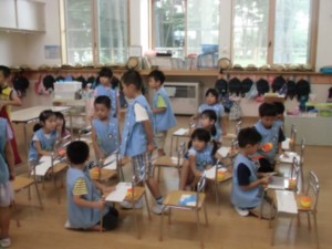 画像：2学期も皆をリードしてくれる「すみれ組」