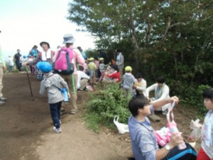 画像：山頂で食べた“おにぎり”おいしかった