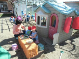 青空の下で、元気いっぱい遊んでいます2 画像:青空の下で、元気いっぱい遊んでいます2