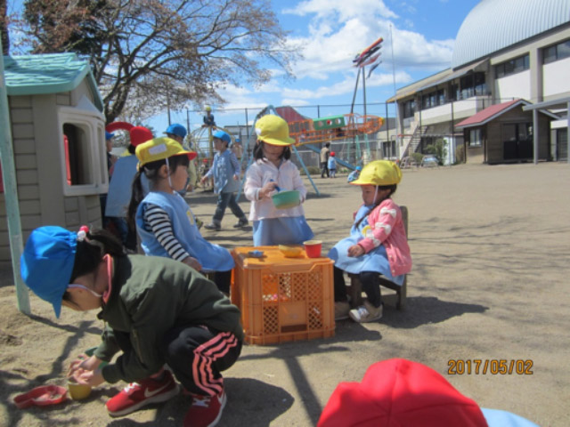 画像：明日からは連休で7日間の長いお休みです。また一緒に遊ぼうね。