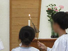 画像：１学期終業礼拝