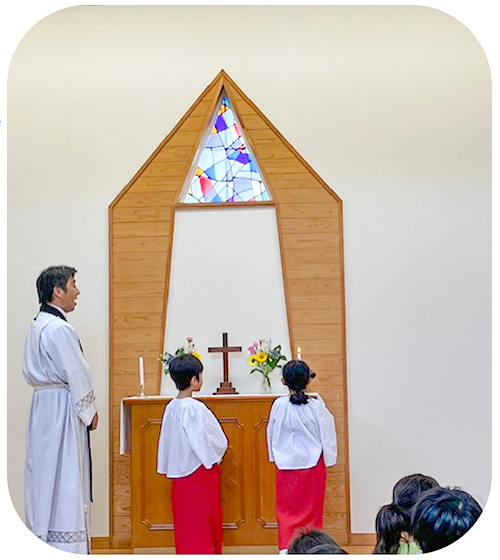 画像：１学期終業礼拝